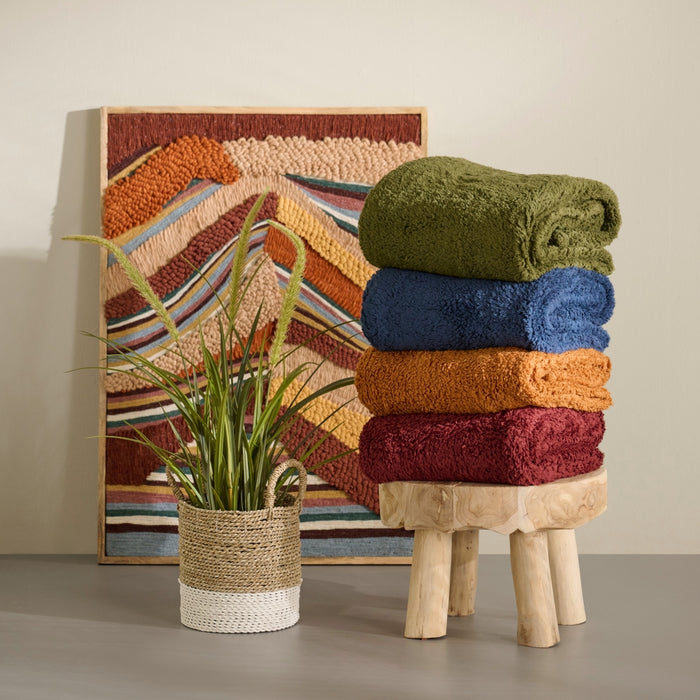 Unique Living | Teddy plaid 150x200cm leather brown