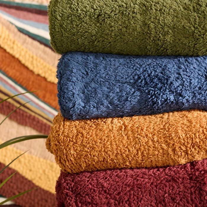 Unique Living | Teddy plaid 150x200cm leather brown