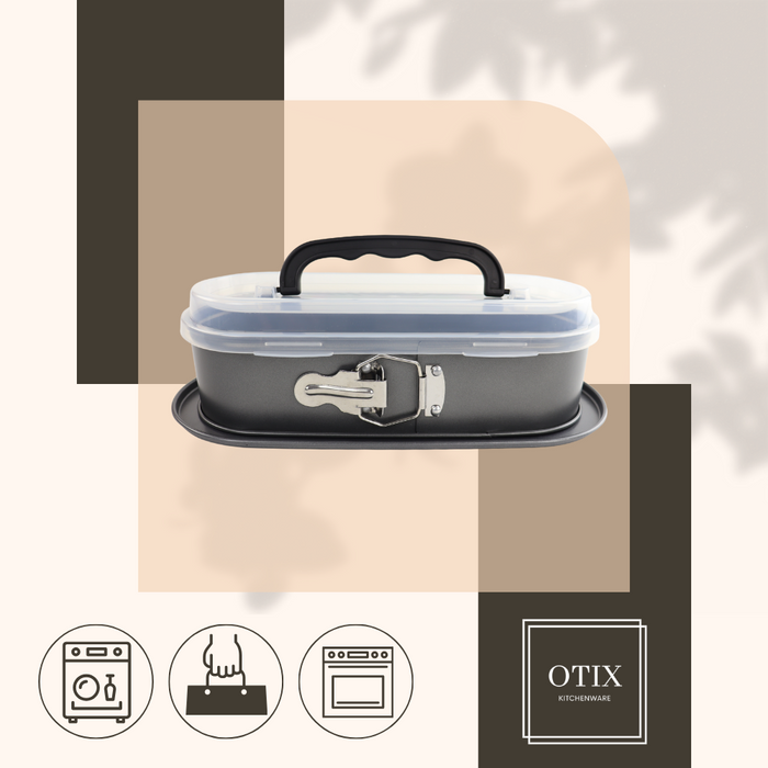 OTIX Springvorm 30cm Cakevorm met deksel Slof bakvorm Sloffenring