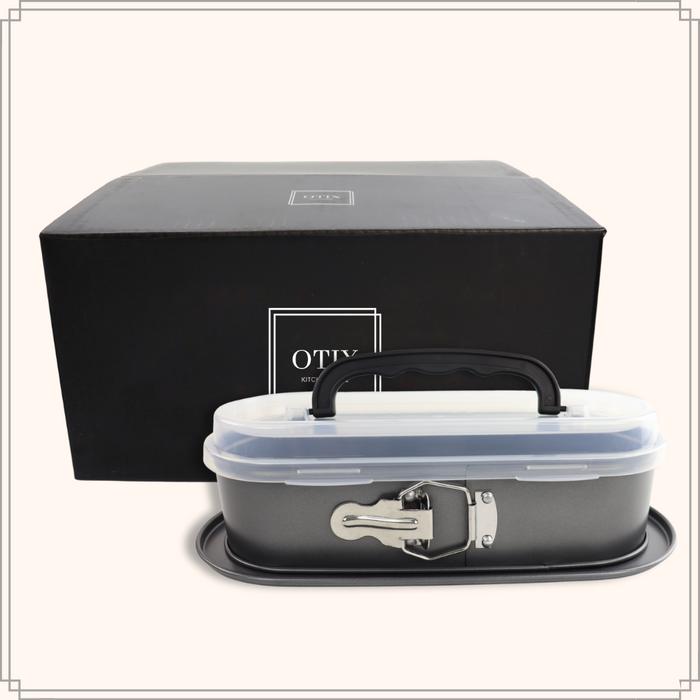 OTIX Springvorm 30cm Cakevorm met deksel Slof bakvorm Sloffenring