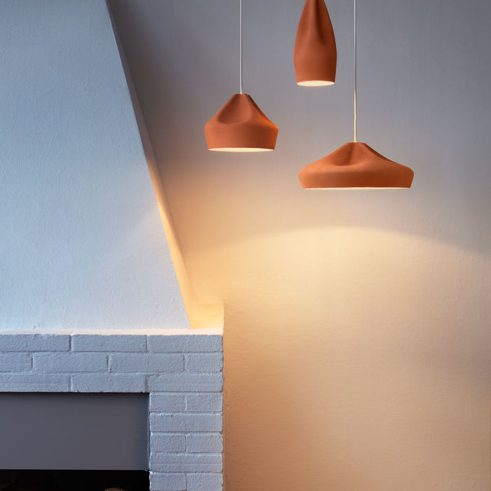 Marset Pleat Box Ø13 hanglamp Ø11.5 donkergroen|wit