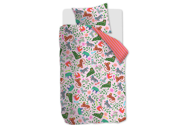 Oilily dekbedovertrek Happy Zoo multi -