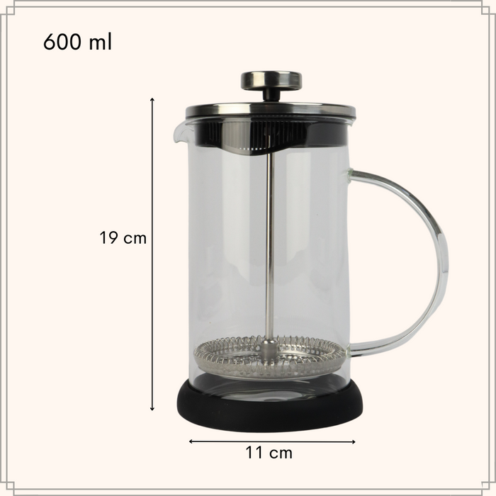 OTIX Cafetière French press Koffie en Theemaker Transparant 800 ml...