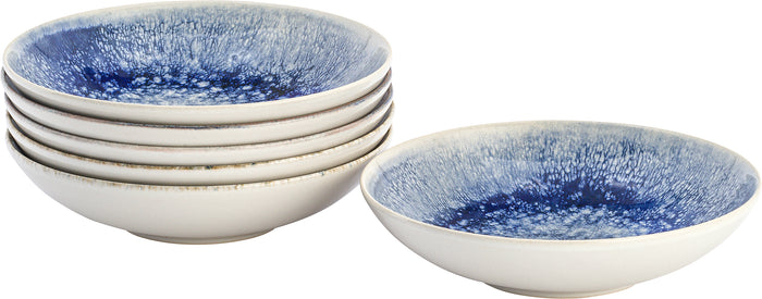 Lite-Body Serviesset Hermes - blauw relief - 6 personen - 24 delig