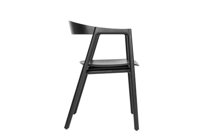 Muna eetkamerstoel zwart eiken