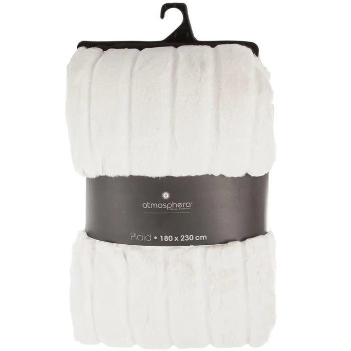 Atmosphera Plaid|deken Manoir - wit - 180x230 cm - polyester