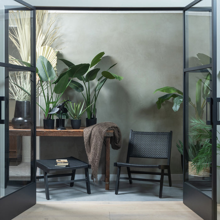 Woood Puk Hocker - Zwart