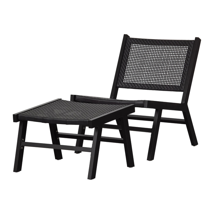 Woood Puk Hocker - Zwart