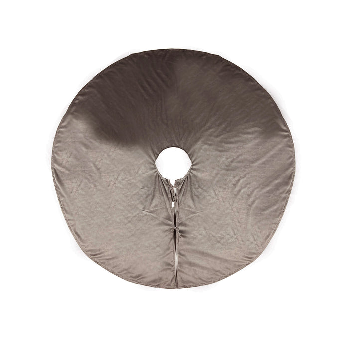 LUMI - kerstboomrok - Ø120 cm - velvet - Driftwood - taupe