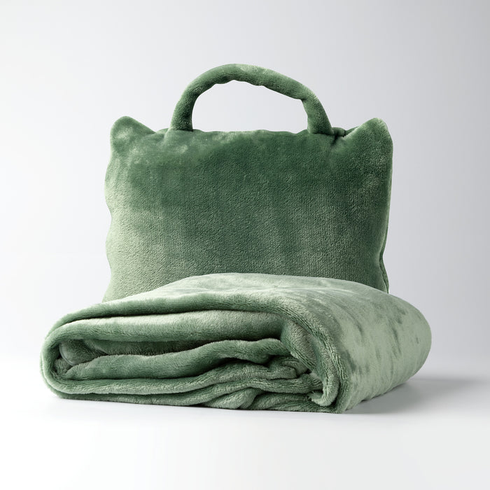 Dutch Decor Plaid 130x150 cm - TESSA - ideaal voor onderweg - groen