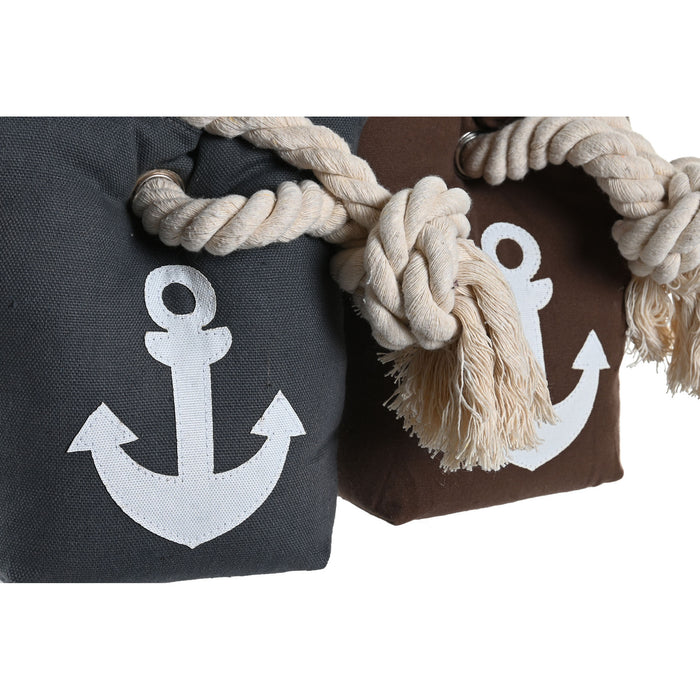 Items Deurstopper Anker Blok - bruin - 1 kilo - 13 x 20 cm