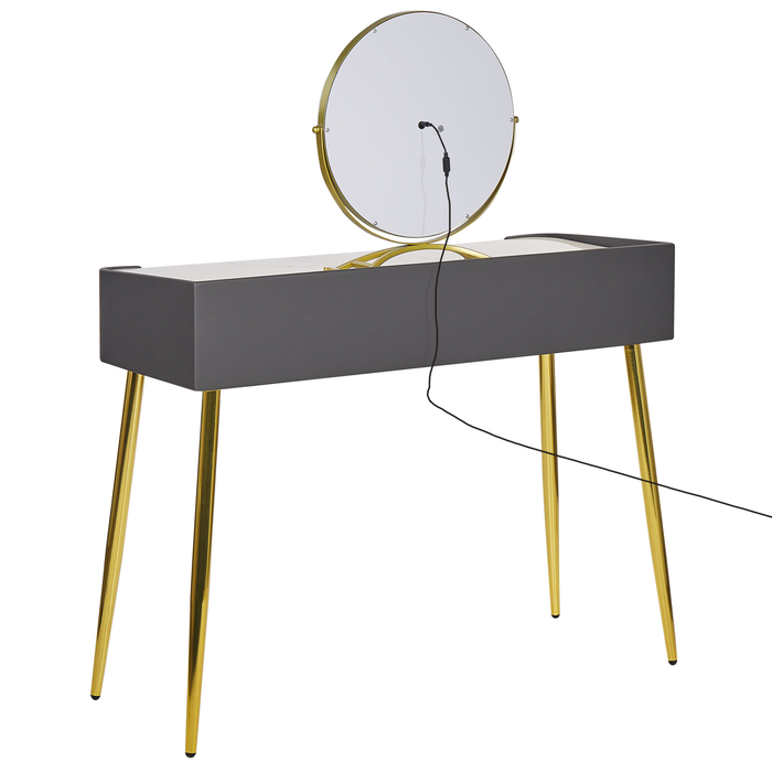 Beliani - SURIN - Kaptafel - Grijs - MDF