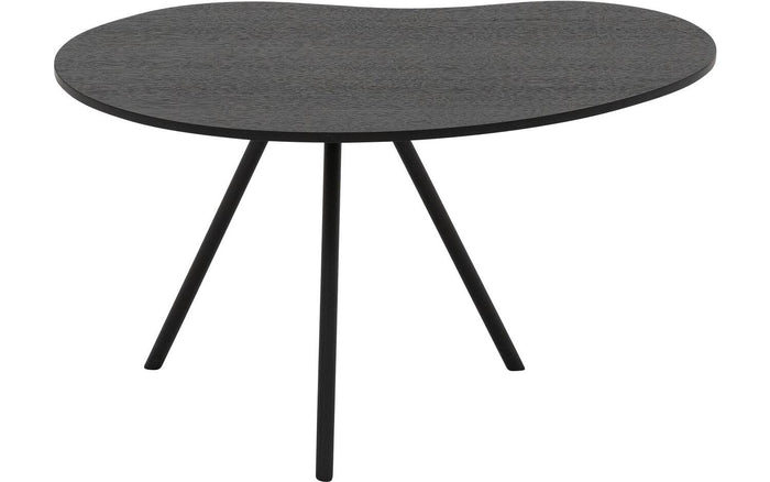 Goossens Salontafel Saya in Eiken soft touch lak zwart ral 9005