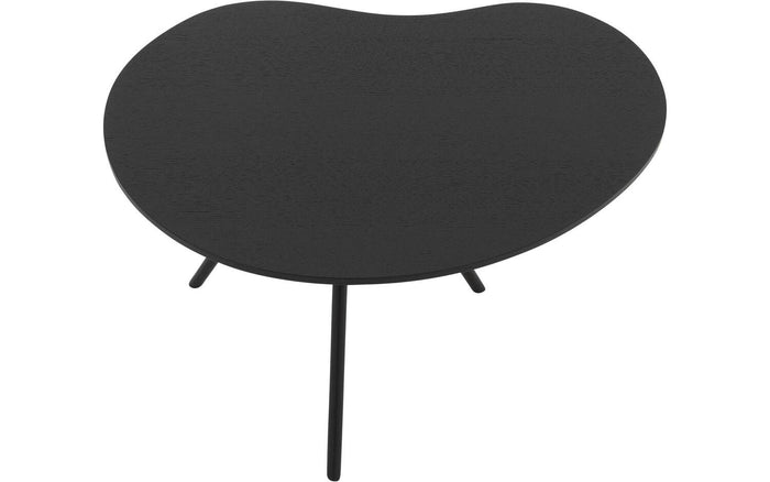 Goossens Salontafel Saya in Eiken soft touch lak zwart ral 9005