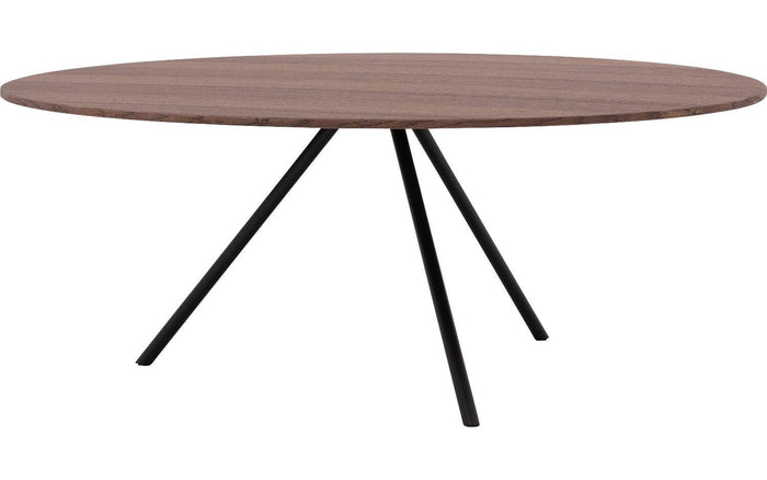 Goossens Salontafel Bo in Eiken soft touch lak notenkleur