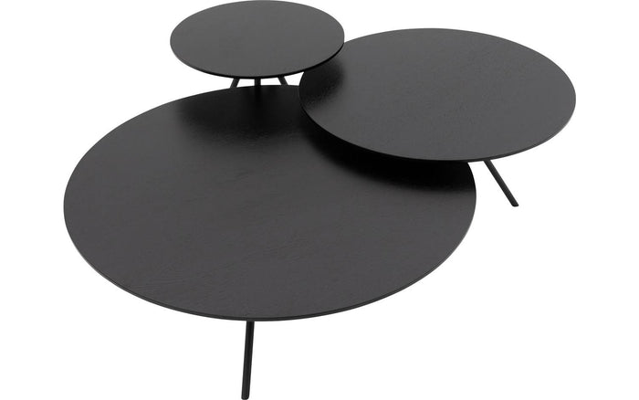 Goossens Salontafel Bo in Eiken soft touch lak zwart ral 9005