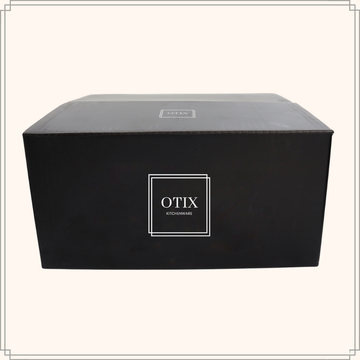 OTIX Waterglazen Set van 6 300ml Diamant vorm Transparant Glas