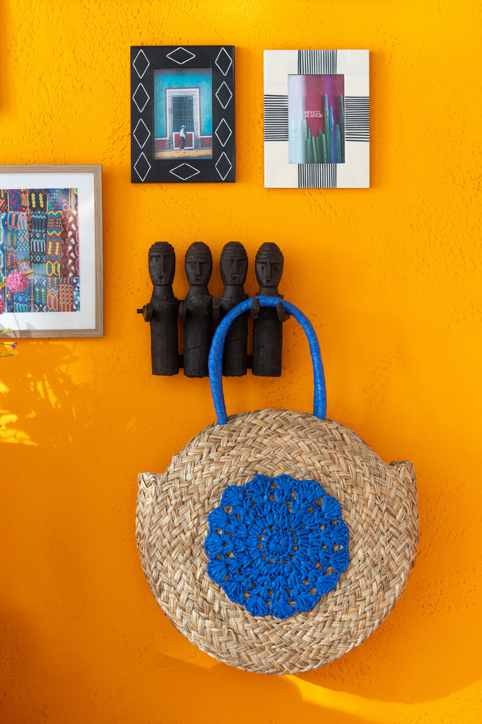 J-Line fotolijst Rechthoek Patroon - kunststof - zwart|wit - small