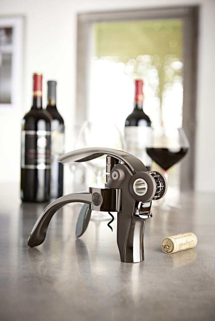 Peugeot Baltaz kurkentrekker met hefboom en dopsnijder - grijs