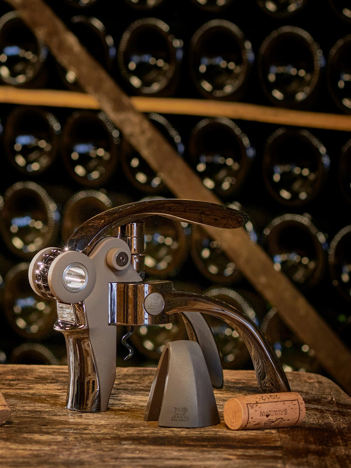 Peugeot Baltaz kurkentrekker met hefboom en dopsnijder - grijs