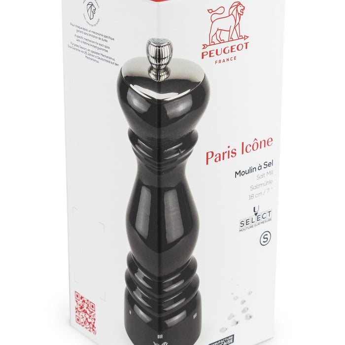 Peugeot Paris Icone zoutmolen 18 cm - zwart - beukenhout - U-select
