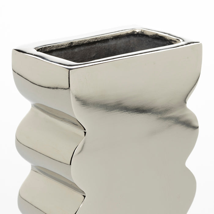 Zuiver Curves Vaas S - Shiny Silver