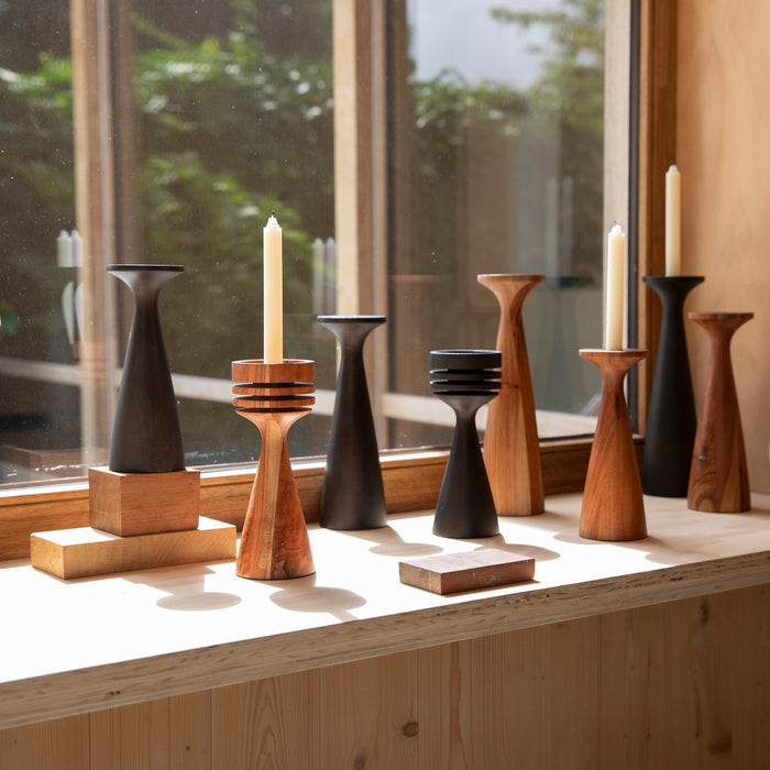 Zuiver Flames Kandelaar S - Zwart