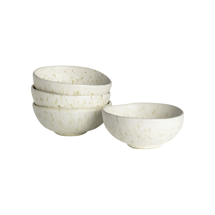 by fonQ Mixed Ceramics Kommen 4st. - Ø 11 cm - Crème