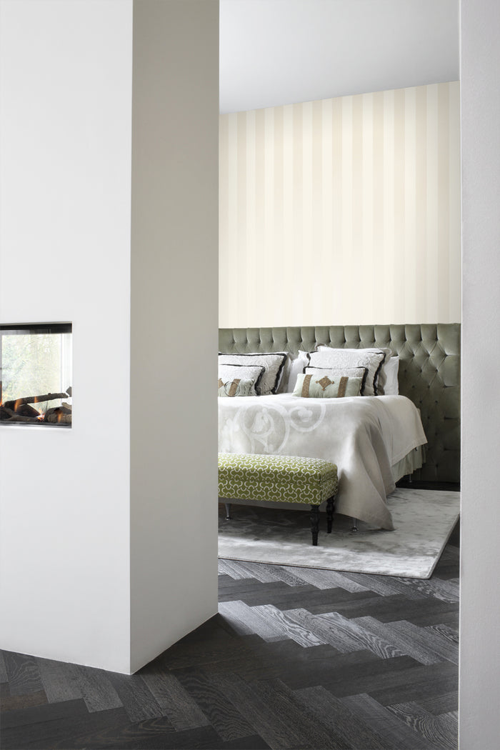 Origin Wallcoverings behang strepen zandkleurig en lichtbeige - 53 cm