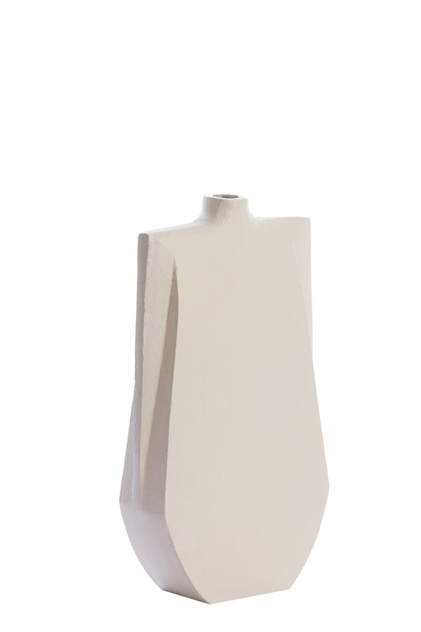 Light & Living Light&living Vaas deco 21x7,5x41 cm MAKAHA crème