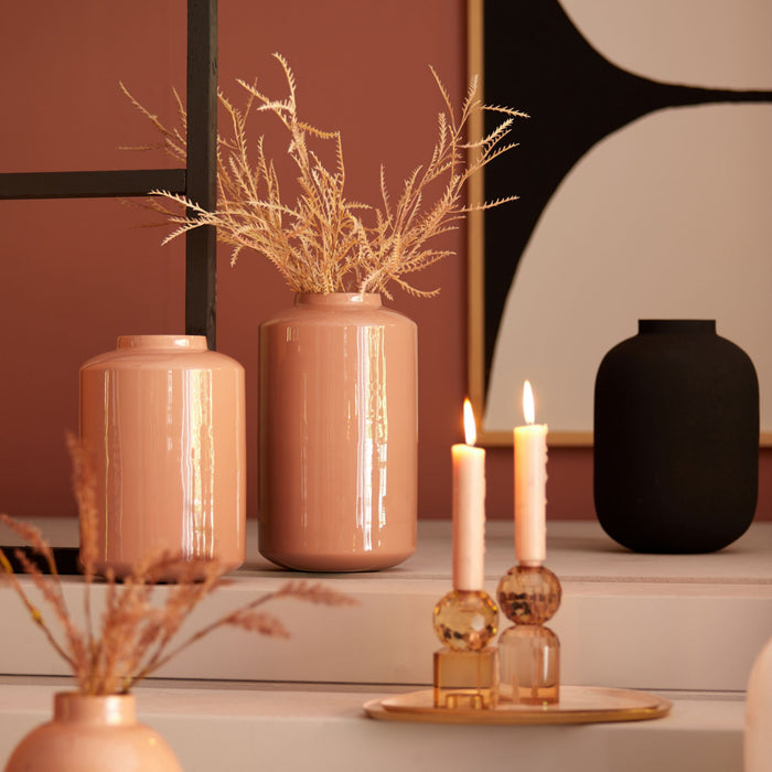 Luqaza Vaas Jula - Zwart - 21.5x21.5x31cm