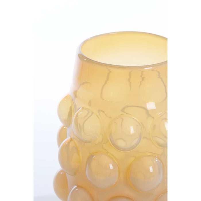 Light & Living Light&living Vaas Ø24x30 cm HAROA glas licht geel