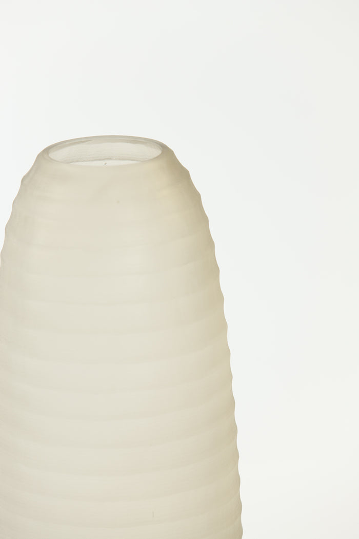 Light & Living Light&living Vaas Ø16x38 cm SOMERO glas mat licht bruin