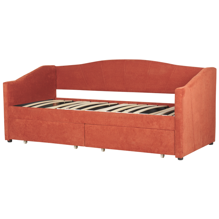Beliani - VITTEL - Bed met opberger - Rood - Polyester
