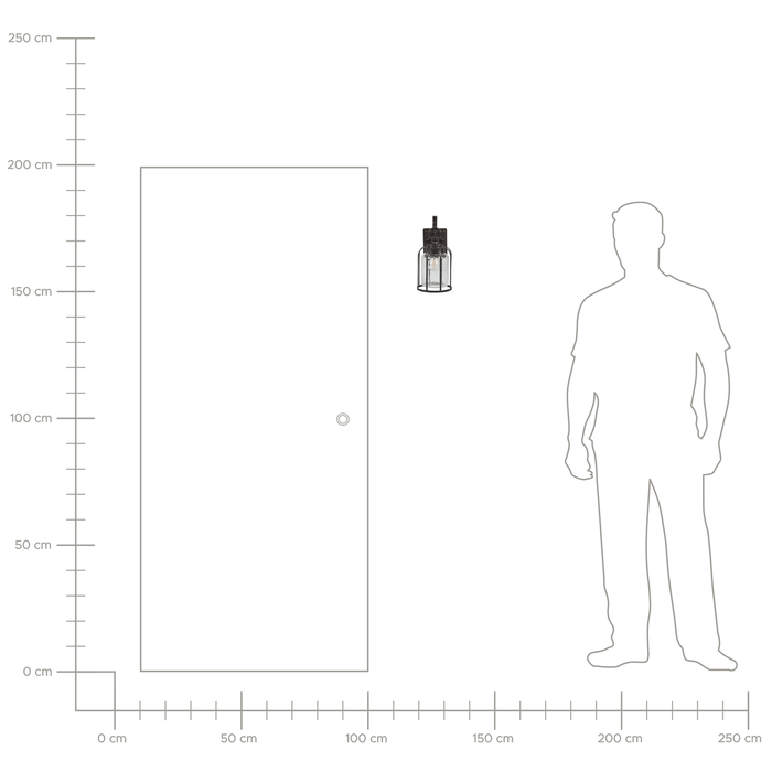 Beliani - WOOLER - Wandlamp - Zwart - Ijzer