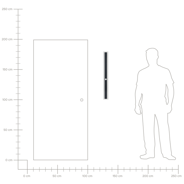 Beliani - SAVANE - Wandlamp - Zwart - 80 cm - Staal