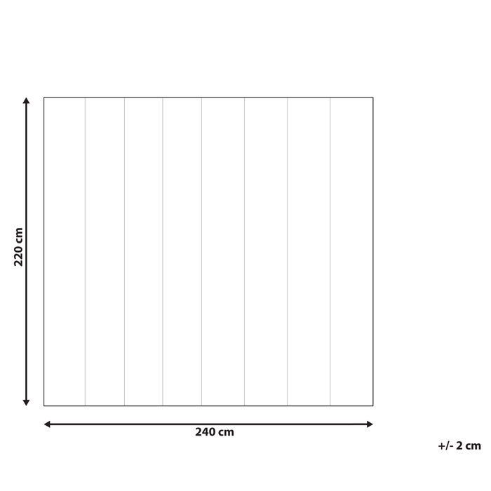 Beliani - HOWERLA - Dekbed - Wit - 240 x 220 cm- Polyester