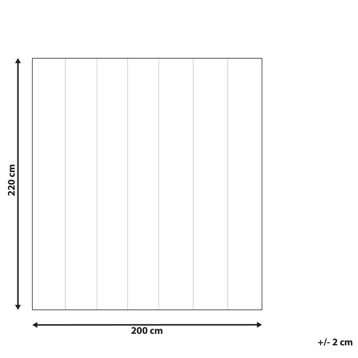 Beliani - HOWERLA - Dekbed - Wit - 200 x 220 cm - Polyester