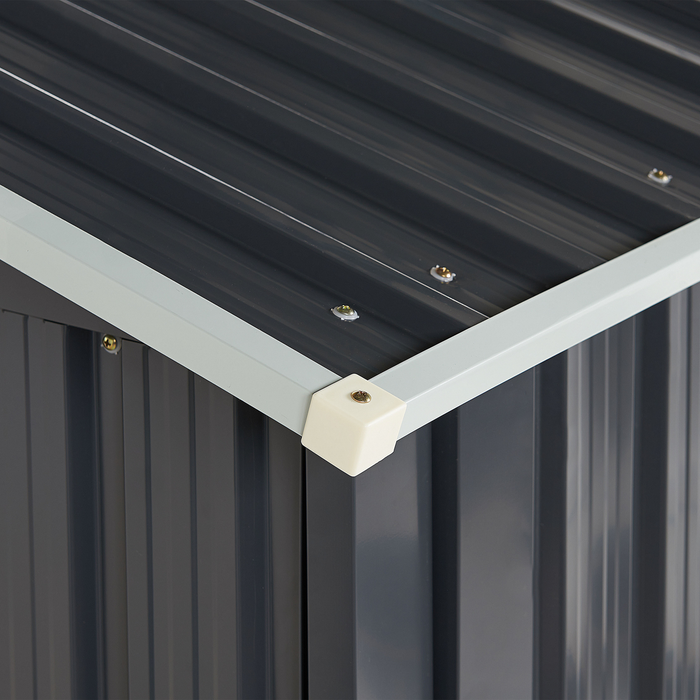 Beliani - AOSTA - Tuinhuis - Grijs - Staal