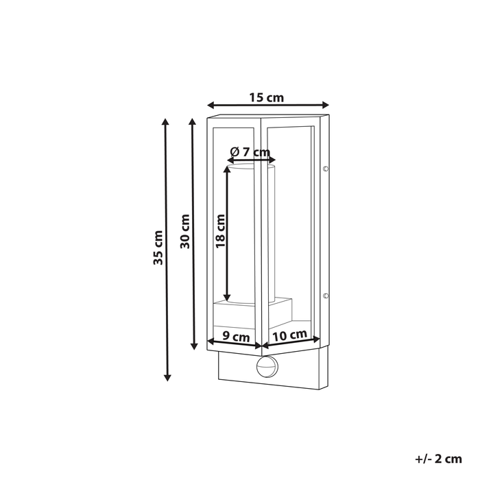 Beliani - FRUID - Wandlamp - Bruin - Ijzer