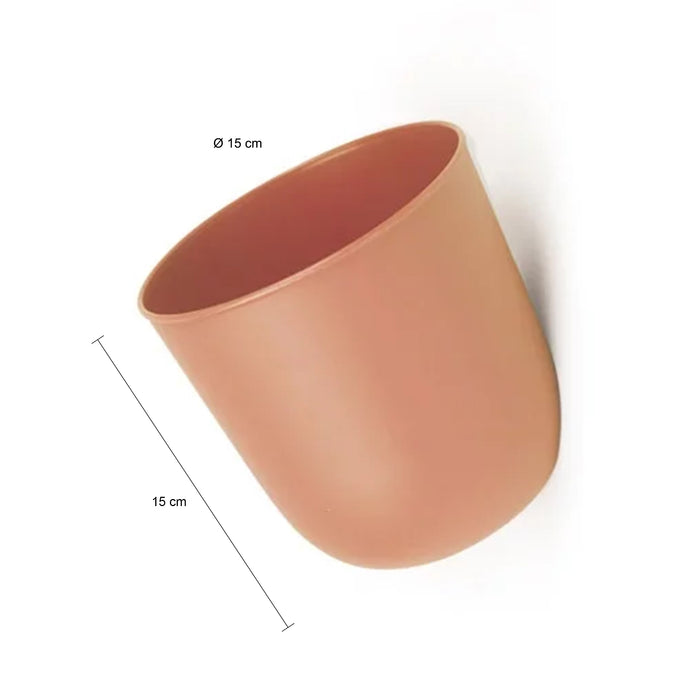 QUVIO Wand bloempot - Kunststof - Terracotta