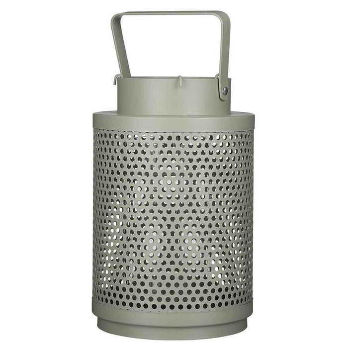 Mica Decorations Lantaarn - oud groen - windlicht - 25 x 16 cm
