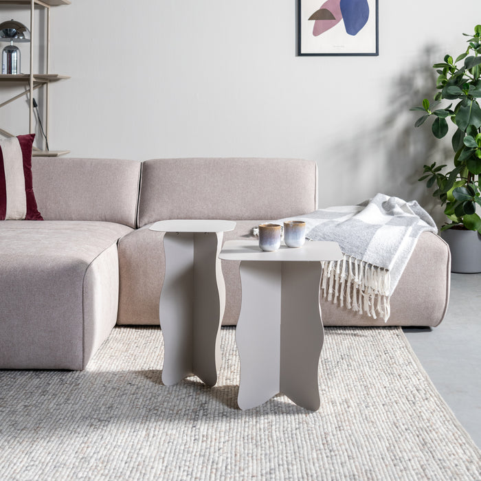 by fonQ Wiggle Bijzettafel 30 x 30 cm - Greige