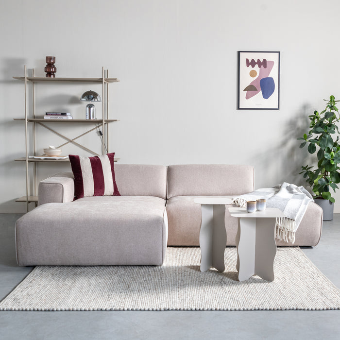 by fonQ Wiggle Bijzettafel 30 x 30 cm - Greige