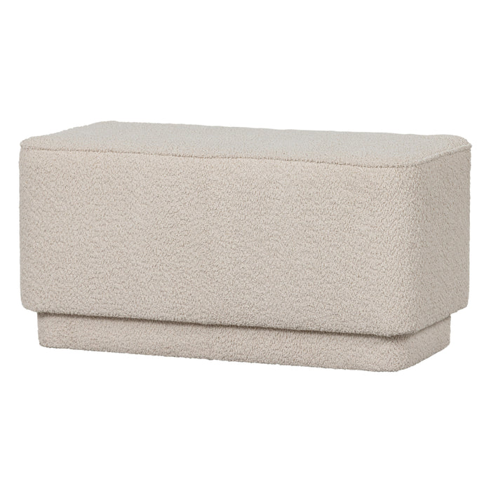 Basiclabel Lus Bankje - Boucle - Off White - 47x90x42