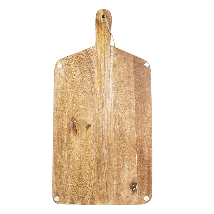 Clayre & Eef Decoratie snijplank 25x50x2 cm Bruin Hout Rendier