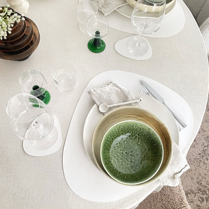 Krumble Placemat set design - 8 stuks - Wit