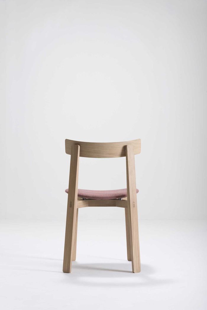 Nora stoel whitewash Dakar Leather Nature