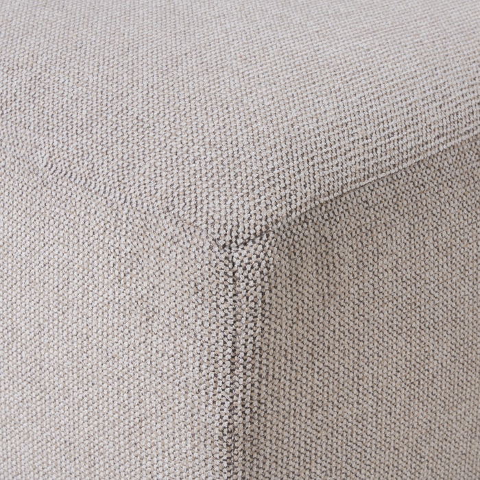 HKliving Jax Bank Element - Hoekstuk Links - Geweven Stof - Naturel Melange