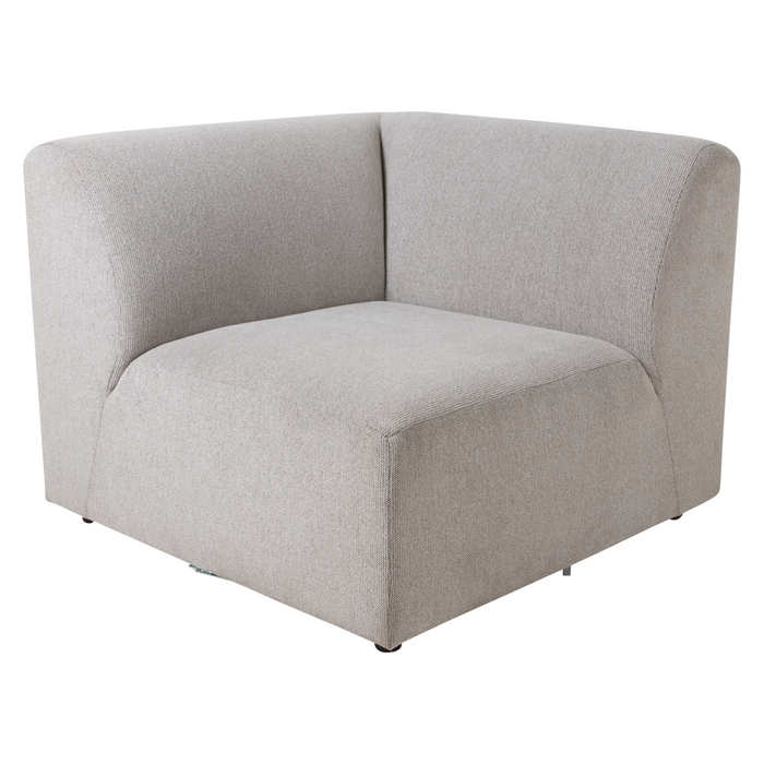 HKliving Jax Bank Element - Hoekstuk Links - Geweven Stof - Naturel Melange